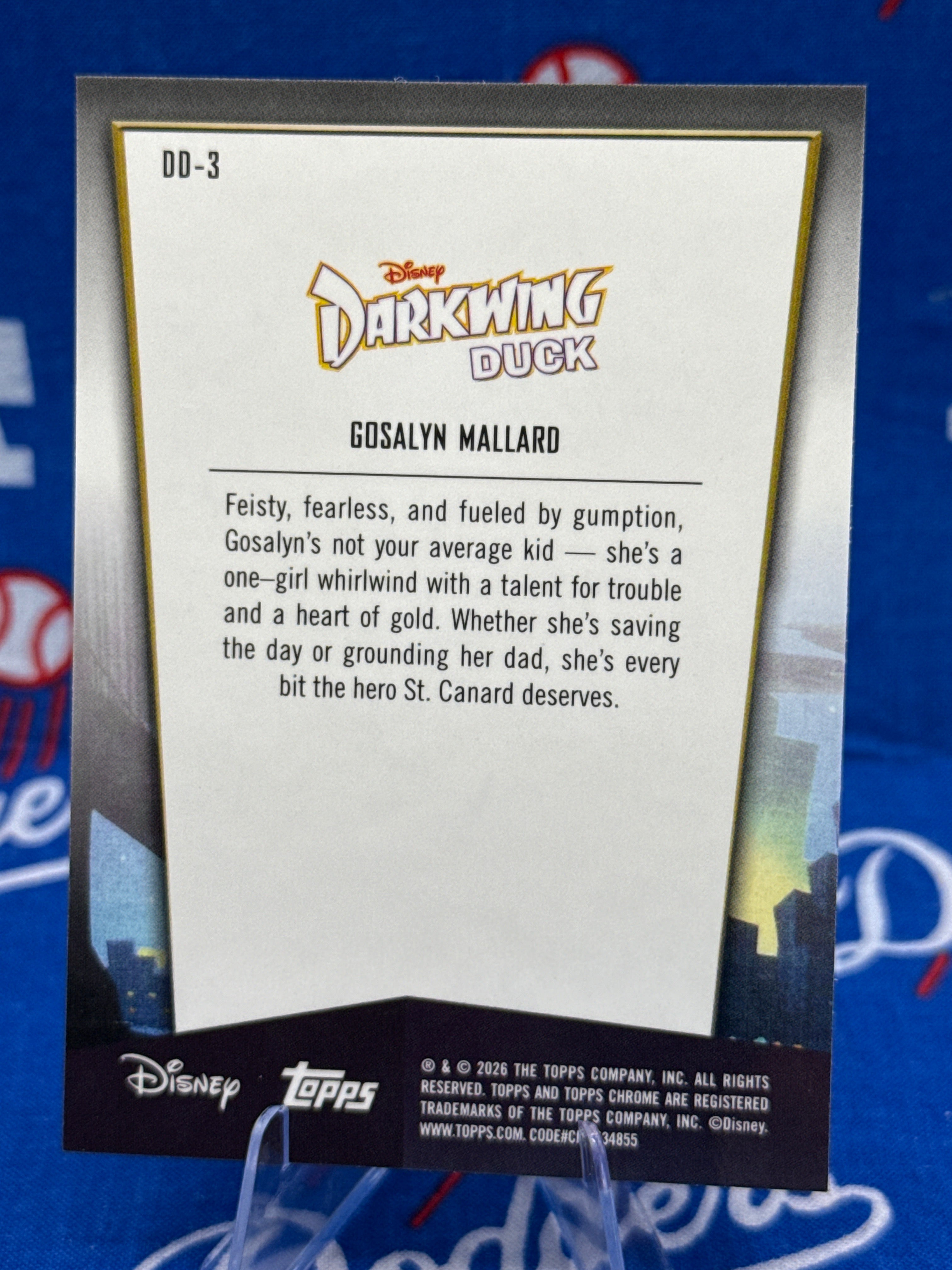2026 Topps Chrome Disney Gosalyn Mallard #DD-3 Darkwing Duck Insert