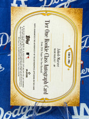 2026 Topps Tier One Jakob Marsee Rookie Class Auto #T1RCA-JMA Numbered 35/99 Miami Marlins - Die-Cut Medallion!