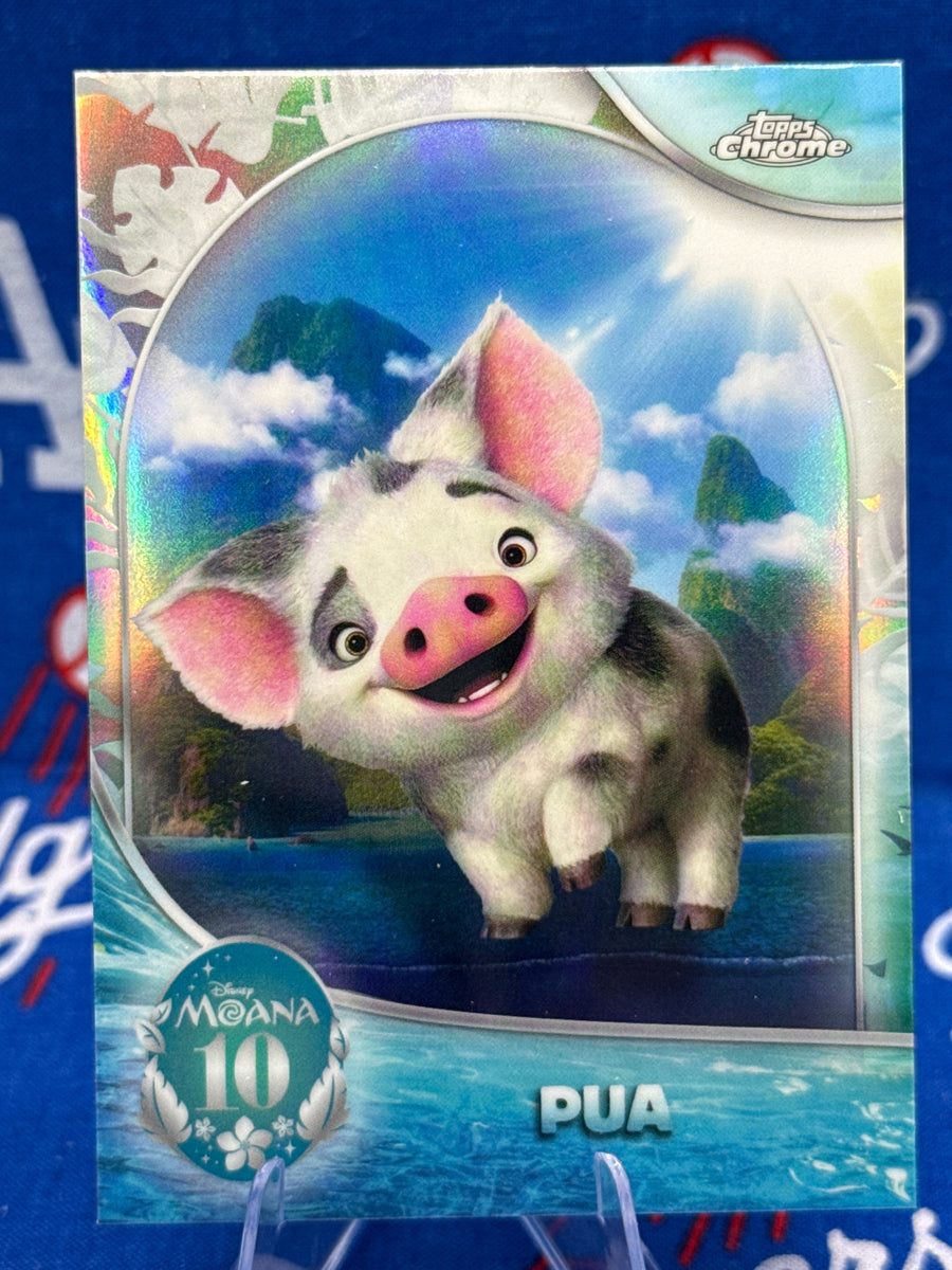 2026 Topps Chrome Disney Pua #MN-3 Moana 10th Anniversary Insert