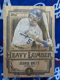 2025 Topps Heavy Lumber George Brett #HL-47 Wood Card Kansas City Royals - Hall of Famer