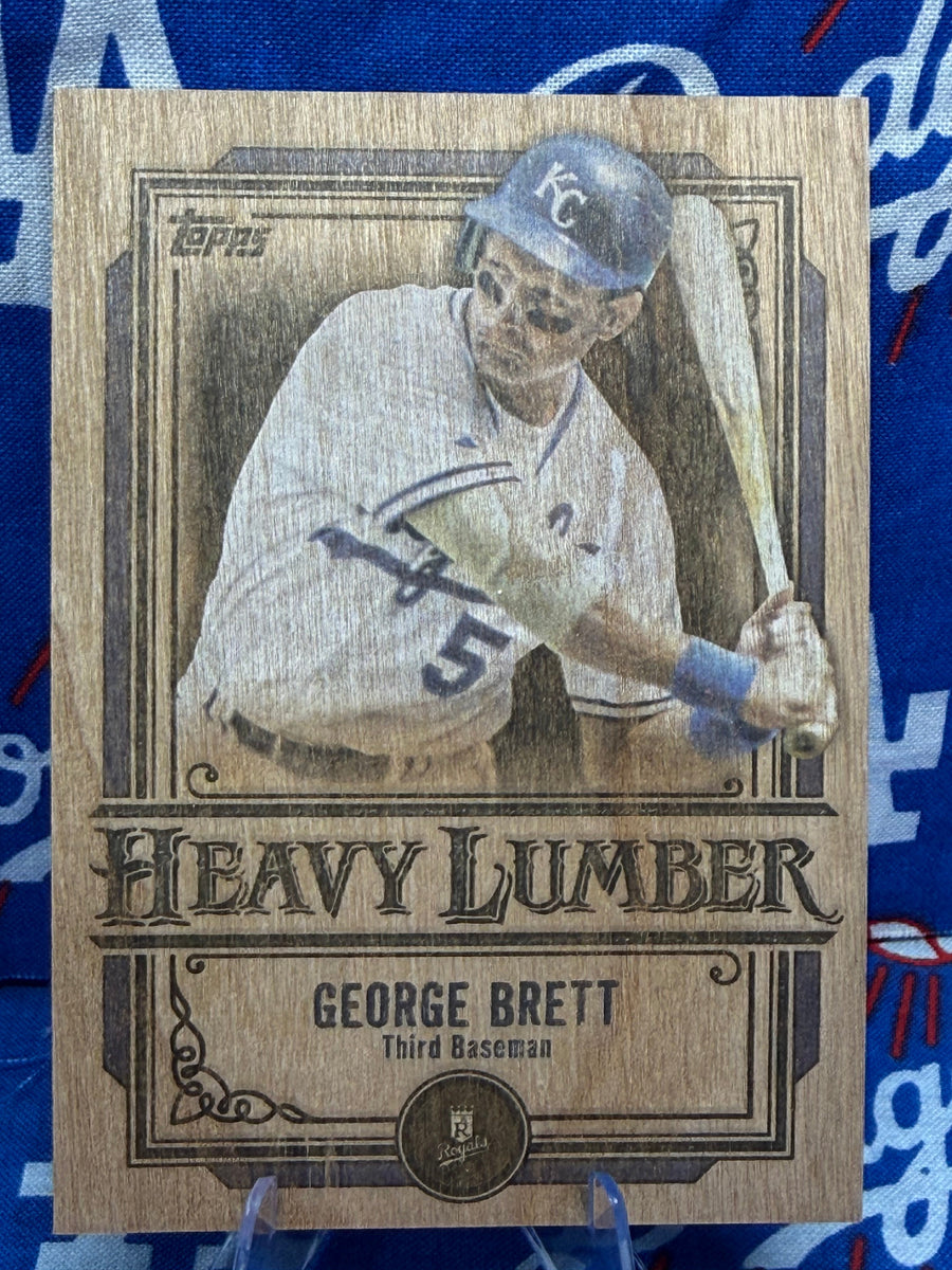 2025 Topps Heavy Lumber George Brett #HL-47 Wood Card Kansas City Royals - Hall of Famer