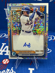 2024 Bowman Chrome Anthony Baptist 1st Bowman Auto #CPA-AB Mini Diamond Refractor 090/299 Mets
