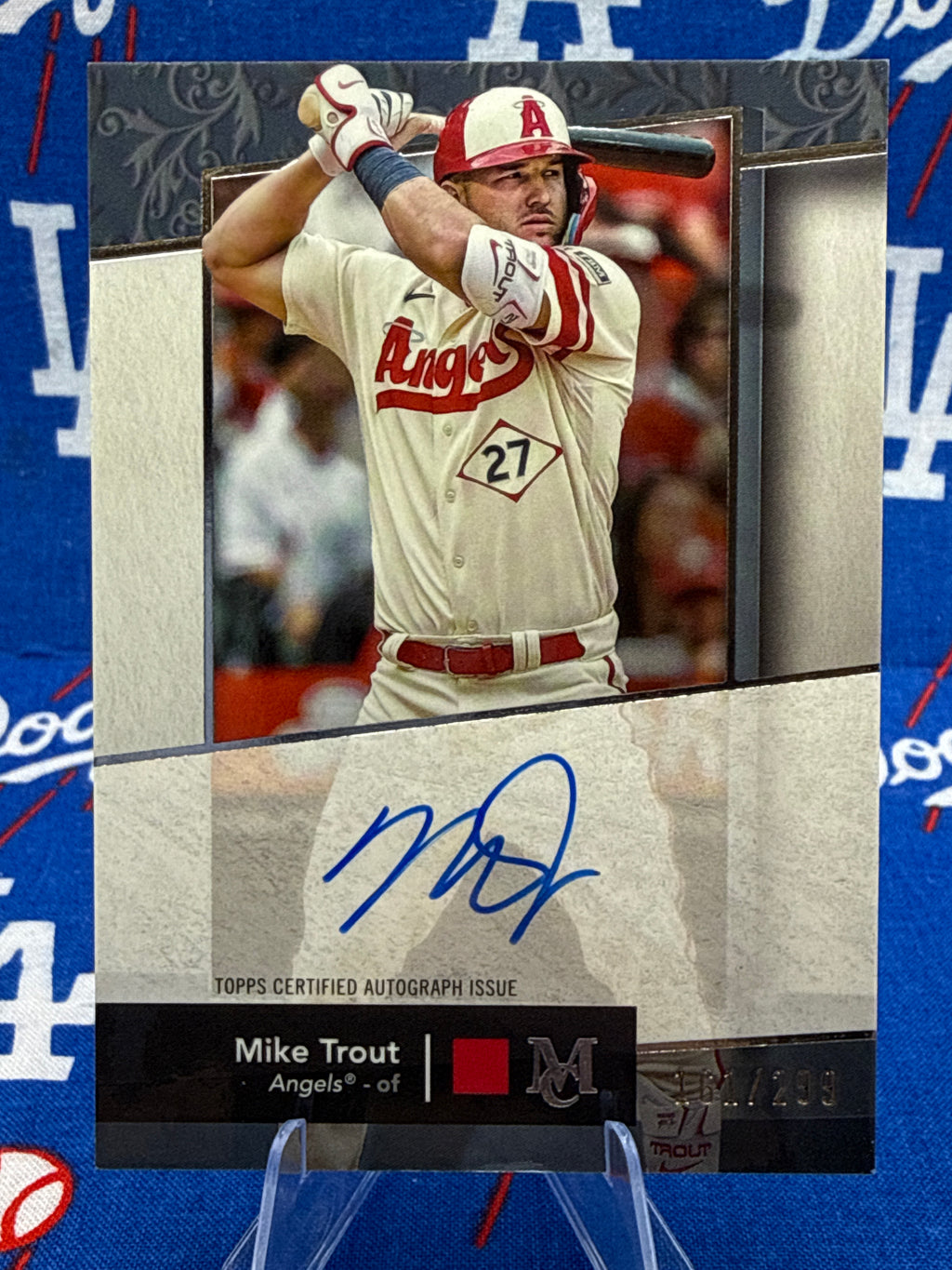 2024 Topps Museum Collection Mike Trout Archival Autograph AA-MT 161/299