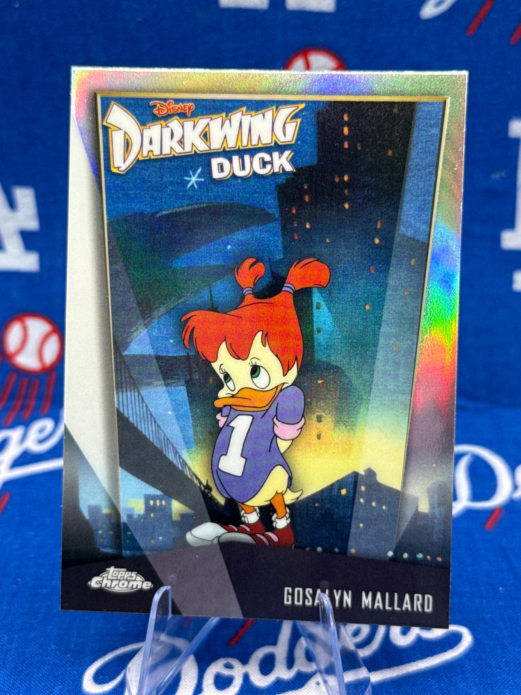 2026 Topps Chrome Disney Gosalyn Mallard #DD-3 Darkwing Duck Insert
