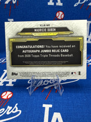 2020 Topps Triple Threads Mauricio Dubón ASJR-MD Auto Jumbo Relic Green /50 – SF Giants RC