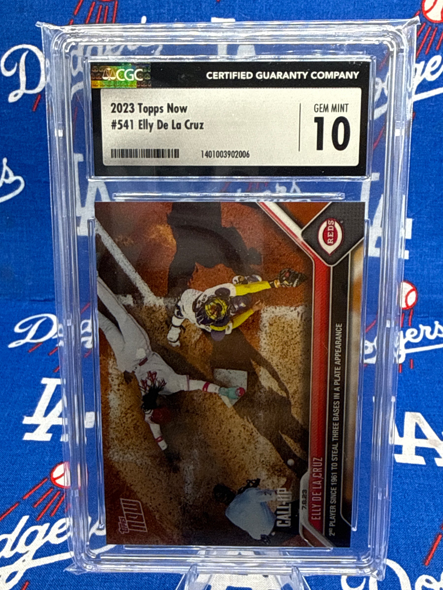 2023 Topps Now Elly De La Cruz Call-Up #541 Numbered /229 CGC GEM MINT 10
