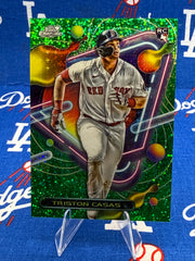 2023 Topps Chrome Triston Casas RC #36 Green Sparkle Parallel Numbered 06/75 Boston Red Sox Raw