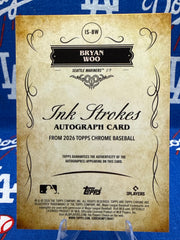2026 Topps Chrome Bryan Woo Ink Strokes Auto #IS-BW /150 Seattle Mariners