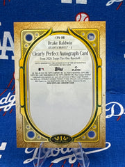 Drake Baldwin 2026 Topps Tier One Clearly Perfect Autograph #CPA-DB /75