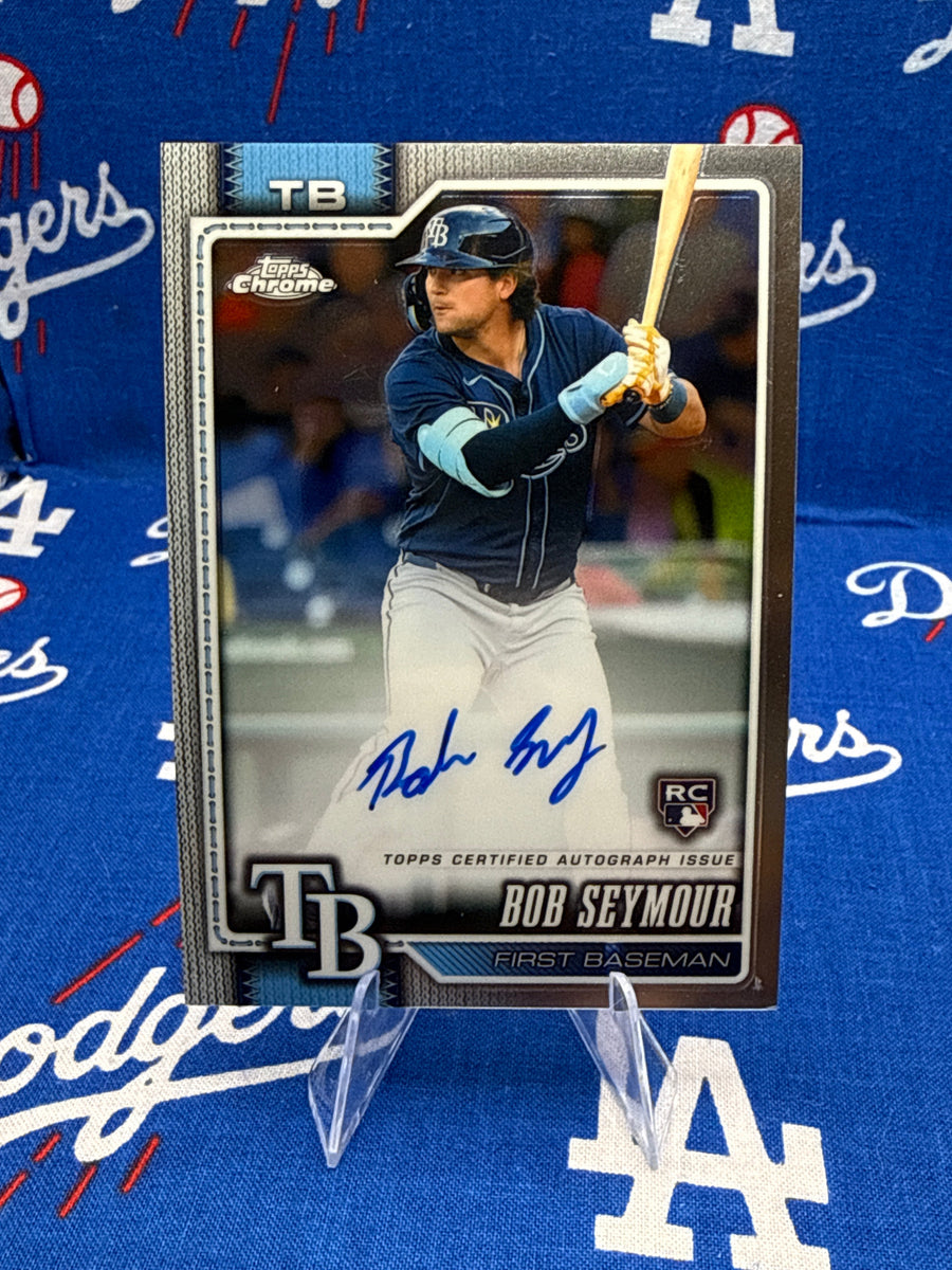 2026 Topps Chrome Bob Seymour RA-BSE Base Rookie Auto – Tampa Bay Rays RC