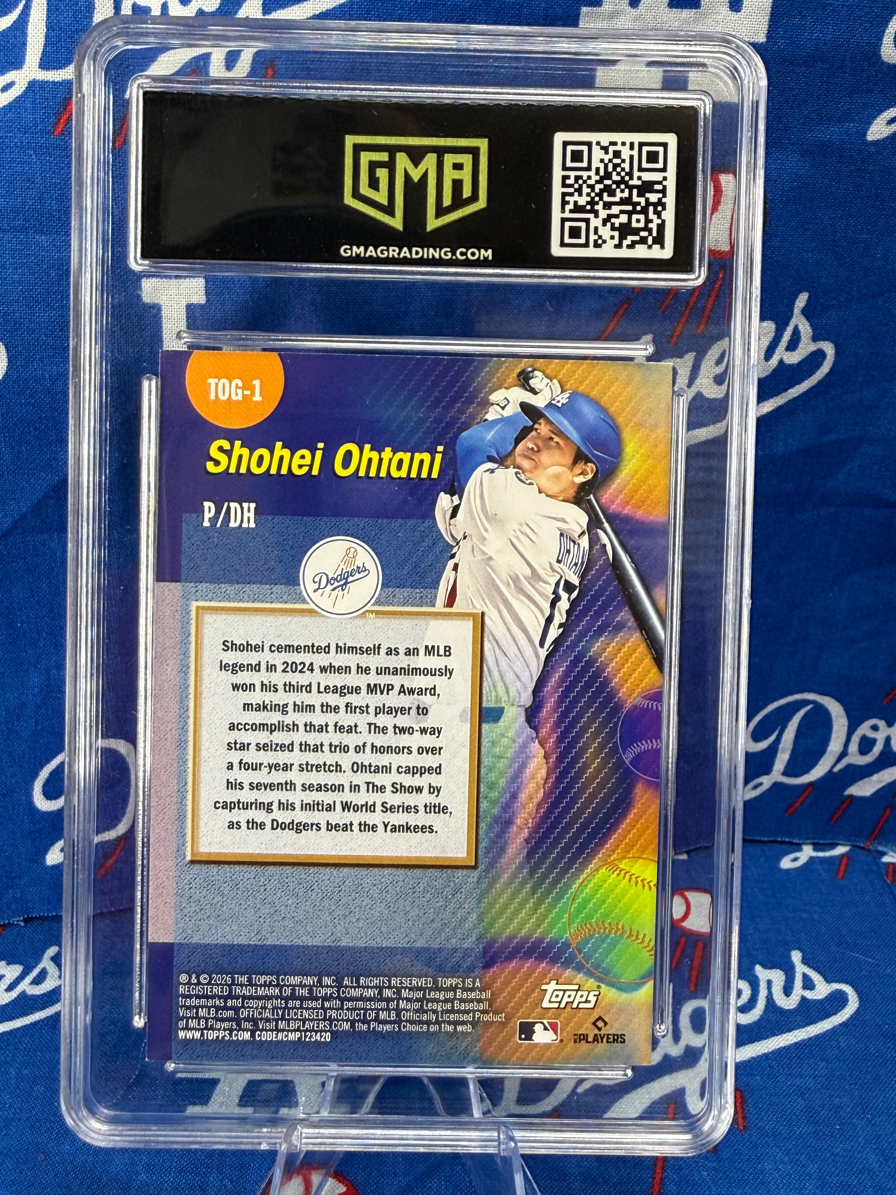 2026 Topps Shohei Ohtani #TOG1 Titans of the Game GEM MT 10 GMA Los Angeles Dodgers P/DH