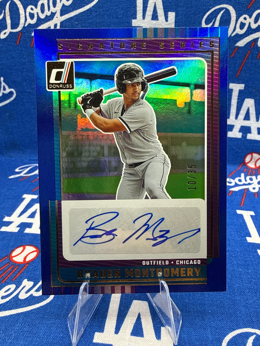 2025 Panini Donruss Baseball Braden Montgomery Signature Series Auto #SG-BMG 10/35 Chicago White Sox
