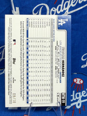 2025 Topps Series 1 Teoscar Hernandez Walk This Way #WTW-19 Numbered 08/10 Los Angeles Dodgers