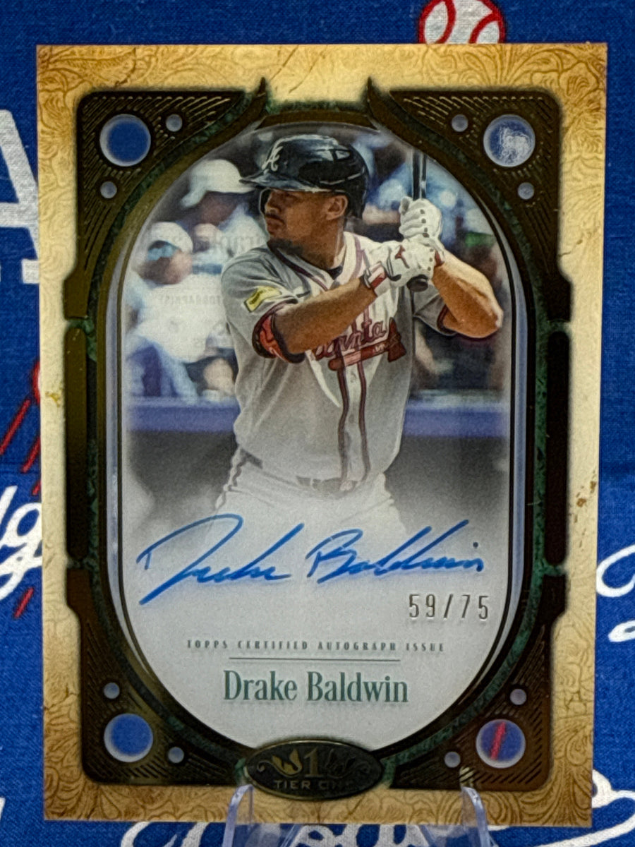 Drake Baldwin 2026 Topps Tier One Clearly Perfect Autograph #CPA-DB /75