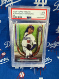 2024 Topps Tribute Yoshinobu Yamamoto #18 SP Rookie Acclimation RC PSA MINT 9 Los Angeles Dodgers P