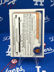 2024 Bowman Chrome Anthony Baptist 1st Bowman Auto #CPA-AB Mini Diamond Refractor 090/299 Mets