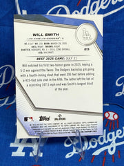 2025 Bowman's Best Will Smith #23 Numbered 10/10 Los Angeles Dodgers - FINAL COPY!