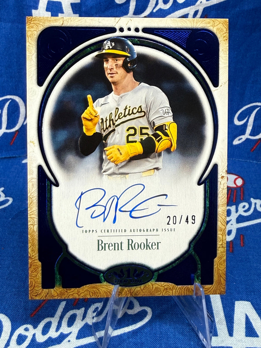 2026 Topps Tier One Brent Rooker Prime Performers Auto #PPA-BRO Numbered 20/49 Athletics
