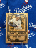 2025 Topps Heavy Lumber Mookie Betts #HL-21 Wood Card Los Angeles Dodgers