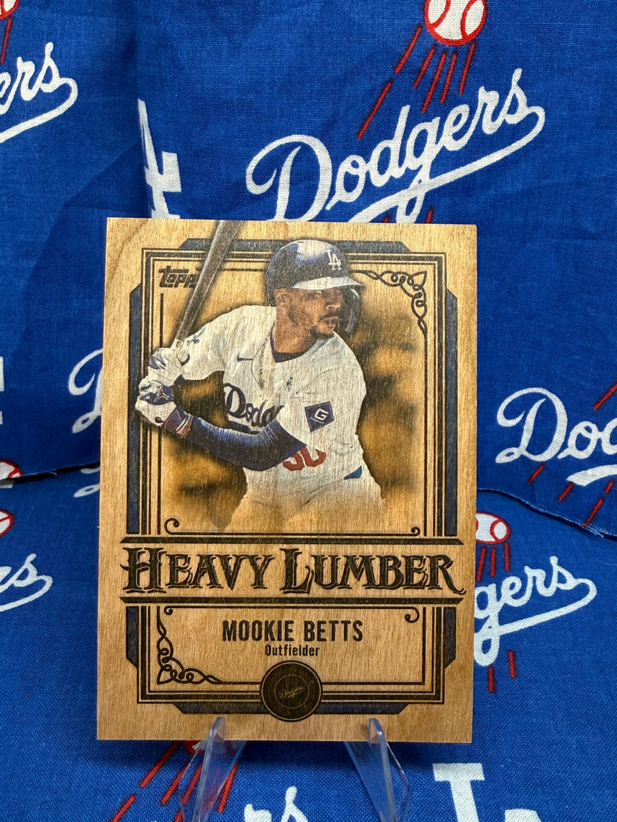 2025 Topps Heavy Lumber Mookie Betts #HL-21 Wood Card Los Angeles Dodgers