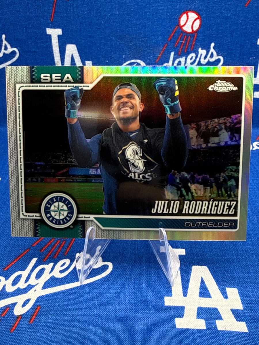 2026 Topps Chrome Julio Rodríguez #149 Image Variation SP Base Refractor – Seattle Mariners ALCS