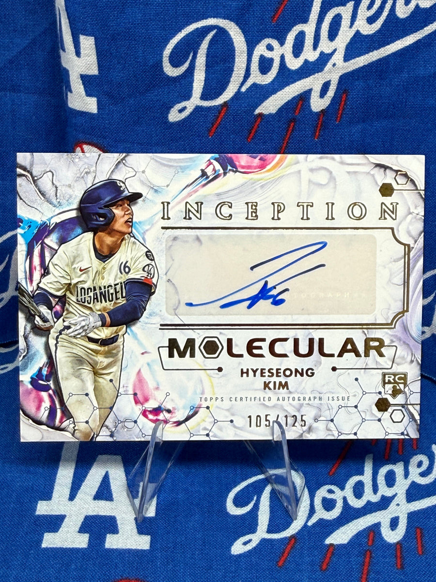 2025 Topps Inception Hyeseong Kim Molecular Auto RC #IMA-HK 105/125 Los Angeles Dodgers