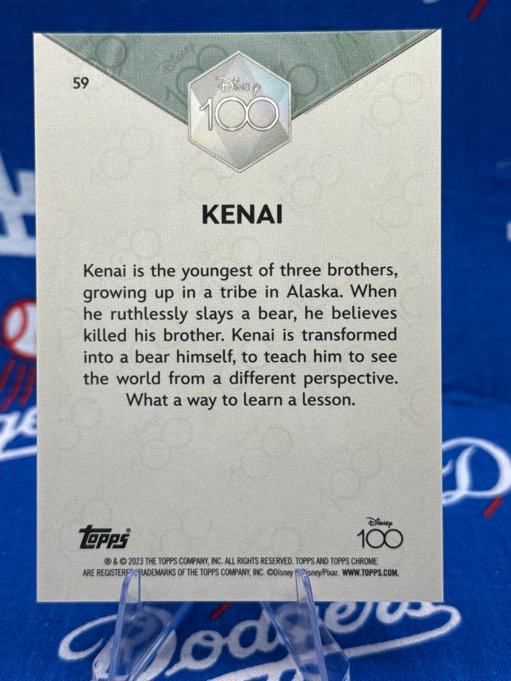 2023 Topps Chrome Disney 100 – Kenai #59 Silver Refractor /399