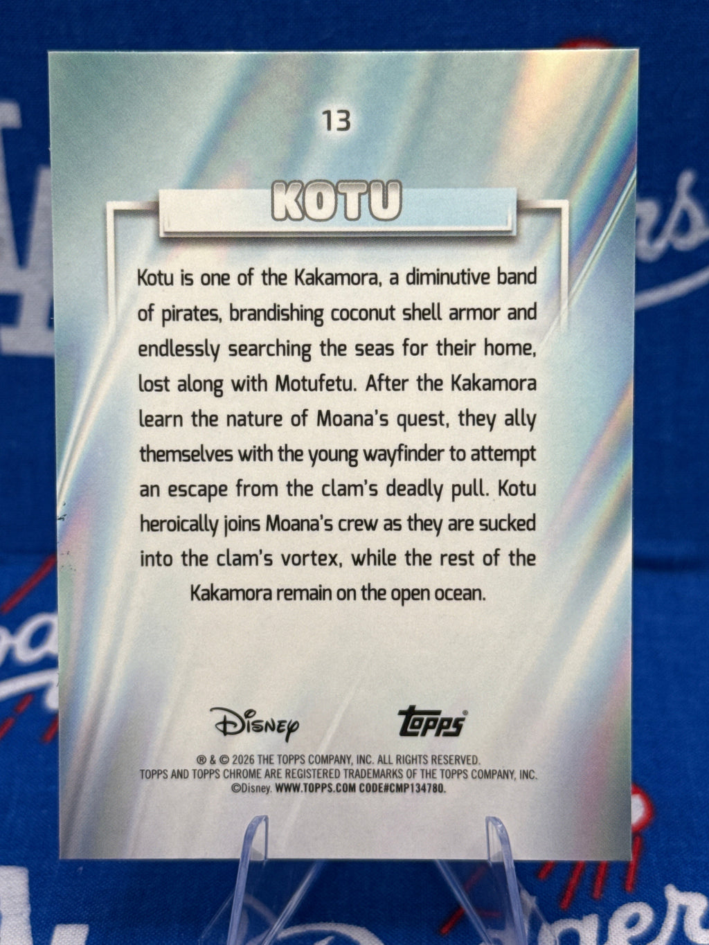 2026 Topps Chrome Disney Kotu #13 Debut — Moana 2