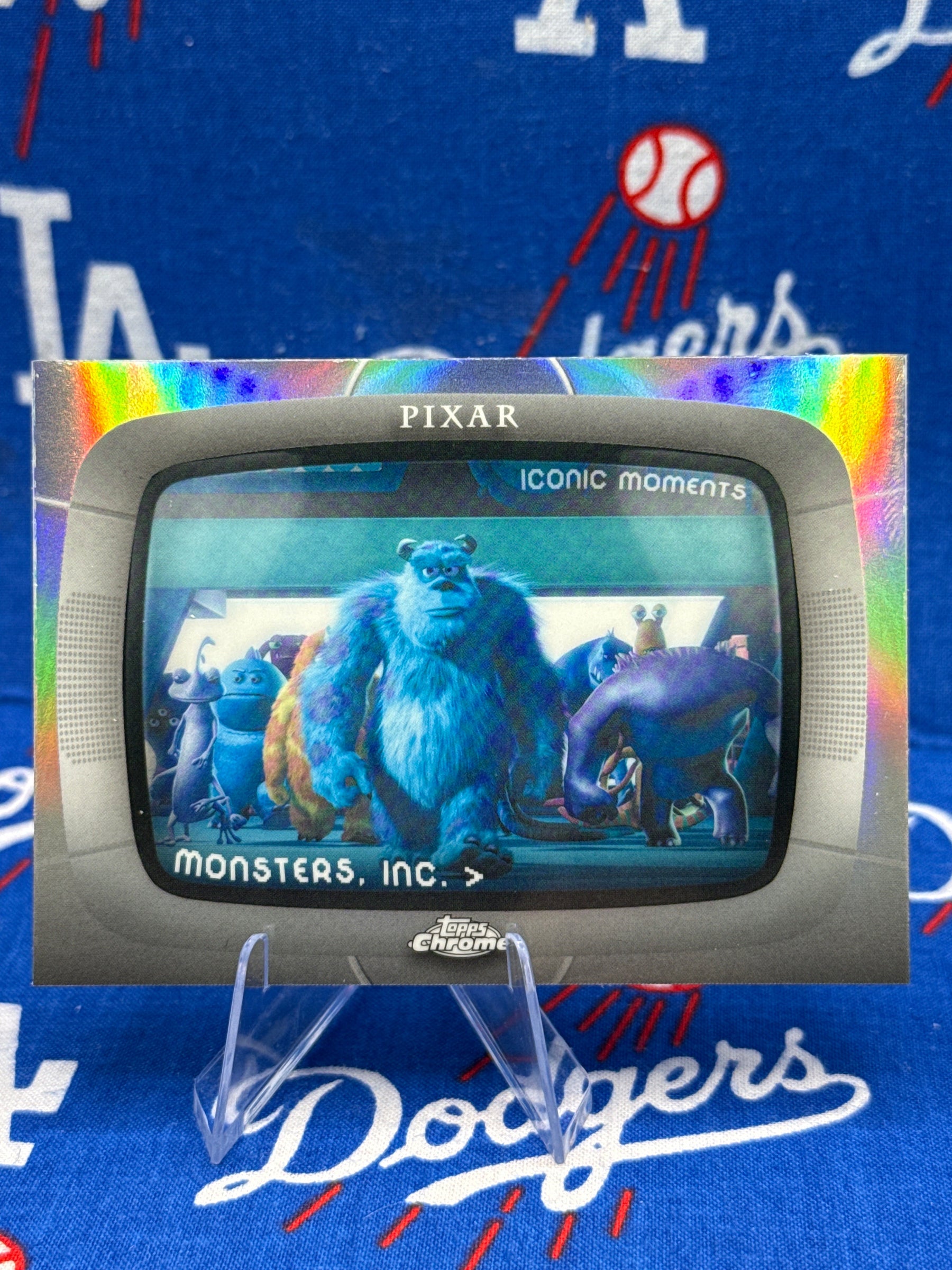 2026 Topps Chrome Pixar Iconic Moments - Meet the Scarers: Monsters, Inc. #IM-8