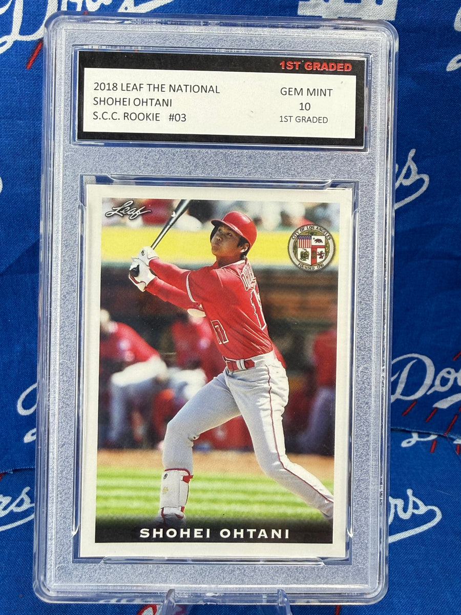 2018 Leaf The National Shohei Ohtani S.C.C. Rookie #03 GEM MINT 10 1st Graded Los Angeles Angels