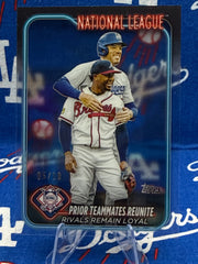 2025 Topps Freddie Freeman Ozzie Albies Prior Teammates Reunite Rivals Remain Loyal Acetate Parallel 05/10 #481 National League