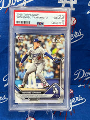 2025 Topps Now Yoshinobu Yamamoto #870 PSA GEM MT 10 NLCS Los Angeles Dodgers P