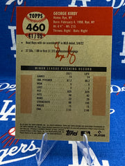 2022 Topps Chrome Platinum Anniversary George Kirby RC Auto /99 Green Toile Refractor #460 — Seattle Mariners