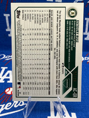 2023 Topps Chrome Esteury Ruiz Orange Refractor Auto RC #AC-ER Numbered /25 Oakland Athletics