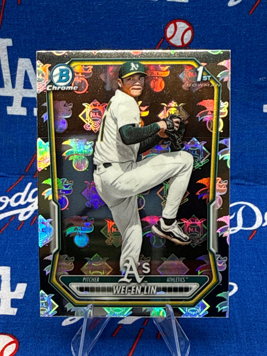 2026 Bowman Chrome - Wei-En Lin #BCP-125 Oakland Athletics 1st Bowman Logofractor SP