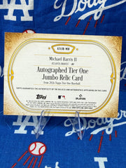 2026 Topps Tier One Michael Harris II Autographed Jumbo Relic #ATIJR-MH Numbered 36/49 Atlanta Braves OF
