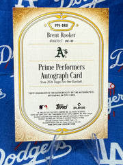 2026 Topps Tier One Brent Rooker Prime Performers Auto #PPA-BRO Numbered 20/49 Athletics