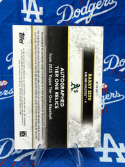 2025 Topps Tier One Barry Zito Auto Triple Relic #AT1R-BZ Numbered 36/49 Oakland Athletics