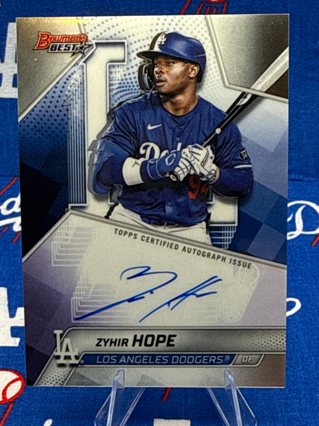 2025 Bowman's Best Zyhir Hope Best of 2025 Autograph #B25-ZH Dodgers