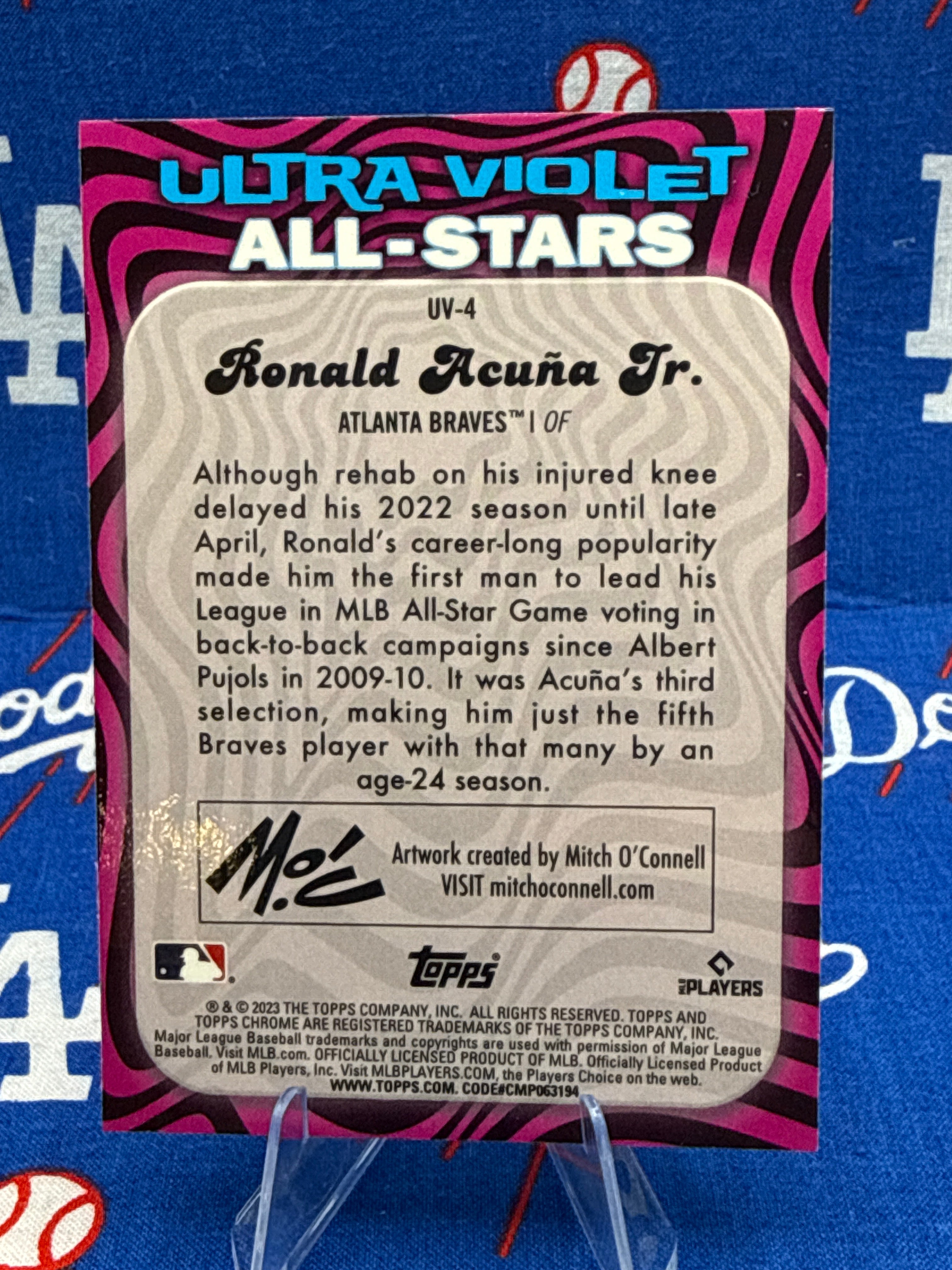 2023 Topps Chrome Ultra Violet All-Stars Ronald Acuña Jr. #UV-4