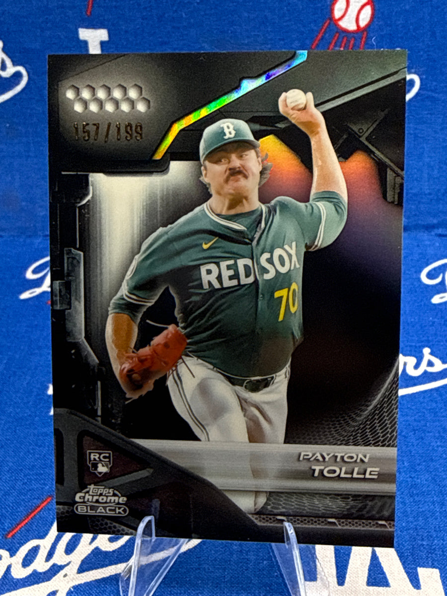 2026 Topps Chrome Black Payton Tolle RC #26 Numbered 157/199 Boston Red Sox Raw