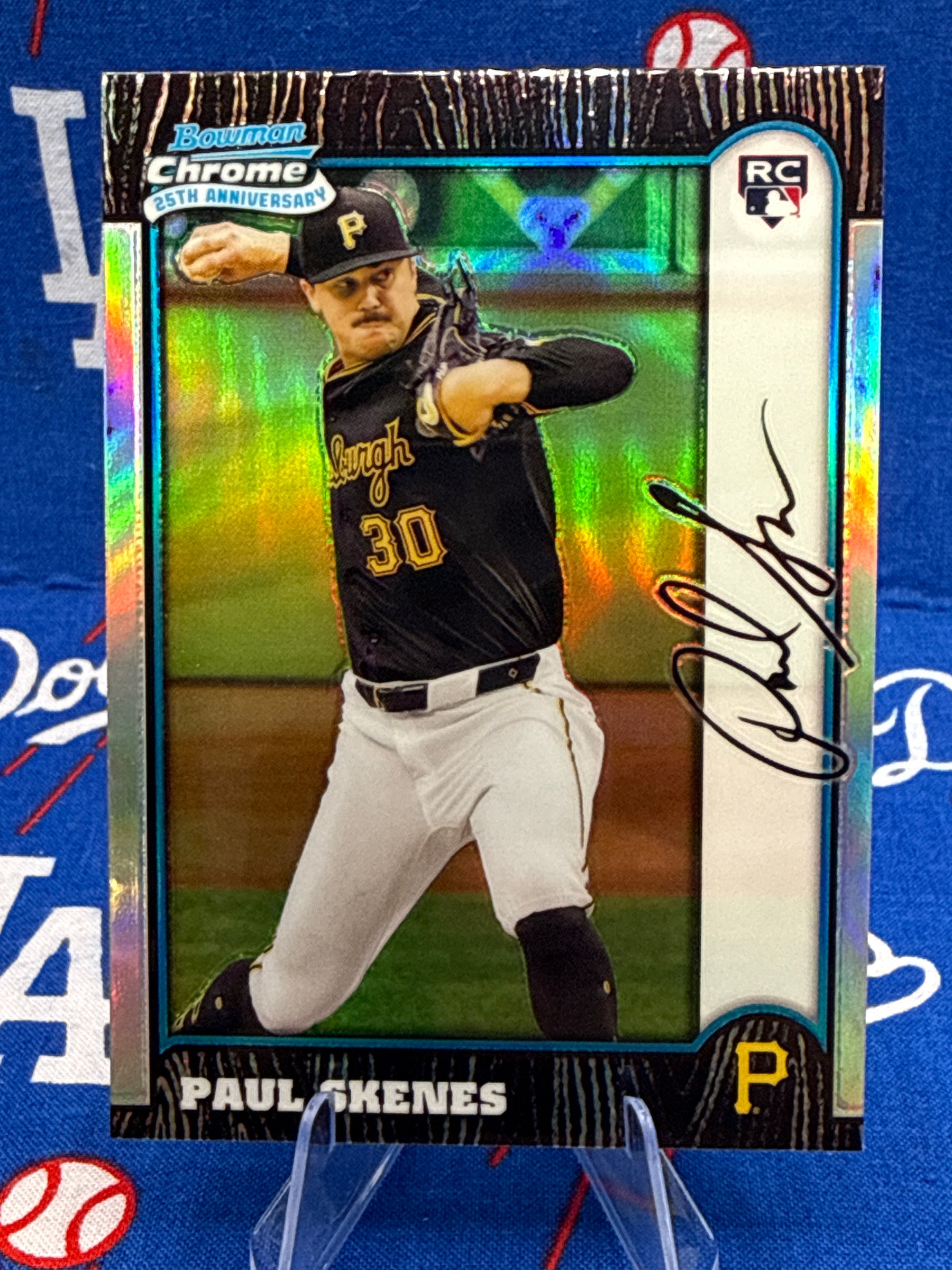 2024 Bowman Chrome 25th Anniversary Paul Skenes RC Auto #BC25-18