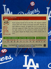 2025 Topps Chrome Black Alex Gordon #419 Black Refractor 1/10 — 1-of-10!