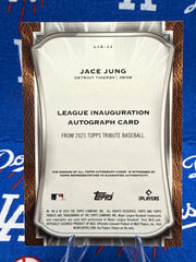 2025 Topps Tribute Jace Jung League Inauguration Autograph LIA-JJ RC 05/10