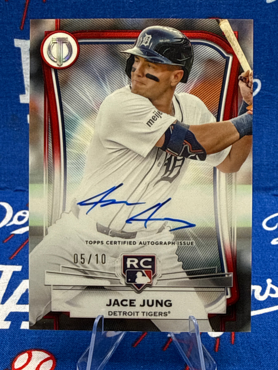 2025 Topps Tribute Jace Jung League Inauguration Autograph LIA-JJ RC 05/10