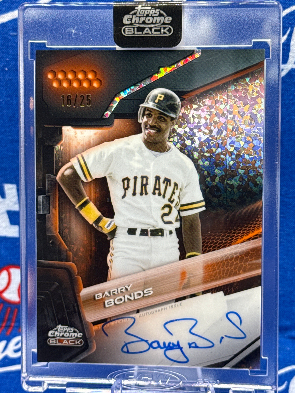 2026 Topps Chrome Black Barry Bonds Autograph Card #16/25 CBA-BB Pittsburgh Pirates