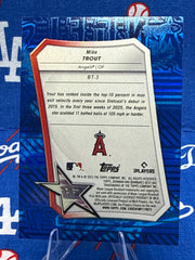 2025 Bowman's Best Mike Trout Best-Tek #BT-3 Serial Numbered /75 Los Angeles Angels