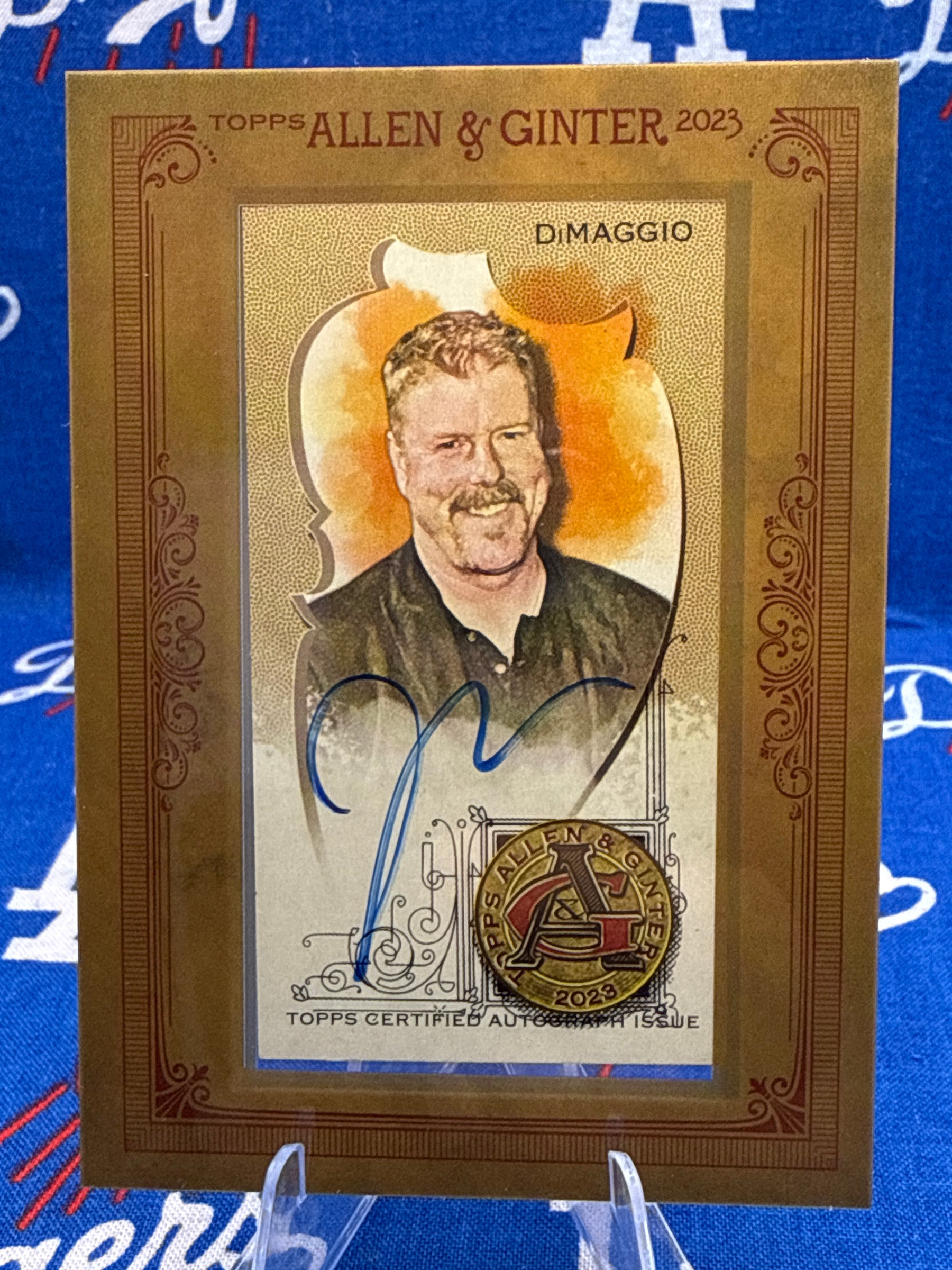 2023 Topps Allen & Ginter John DiMaggio Autograph Card Front #MA-JDI Gold Border