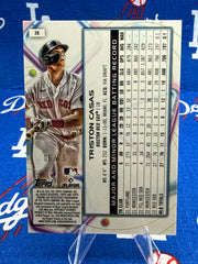 2023 Topps Chrome Triston Casas RC #36 Green Sparkle Parallel Numbered 06/75 Boston Red Sox Raw