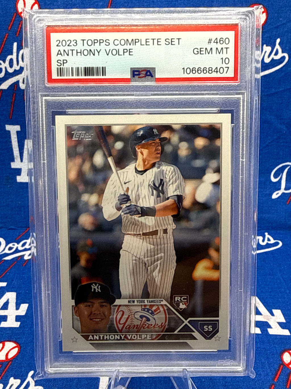 2023 Topps Complete Set #460 Anthony Volpe SP RC PSA 10 GEM MINT